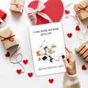 5 x Leinessy Cat Valentine's Day Card for Boyfriend, I Love Doing Nothing with You, Adorable Anniversary Card for Her Him (05)