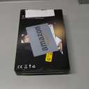 JUSRON 360 Viewing Angle Self Hair Cutting Mirror, Clear Anti-Fog HD Glass (Black Without LED Without Accessories)