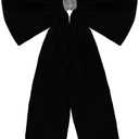 36x18 Inches Extra-Large Christmas Tree Topper Bow Black Velvet Ribbon Gift Bows for Christmas Home Decor, Outdoor Indoor Car Decoration (Black)