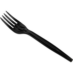 Mind Reader Fork Refill for CUTDISPBK-BLK, Plastic Utensils, Restaurant, Breakroom, 6.25" L x 0.87" W x 0.75" H, 100 pcs, Black