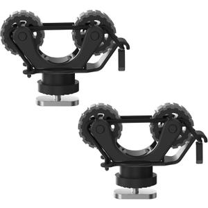 1005 2 PCS Kayak Paddle Holder Track Mount Accessories, Compact Space-Saving Rail Rack with Rubber Rollers, Tool-Free Install & Quick Remove, Compatible with Most Kayak Tracks (Black)