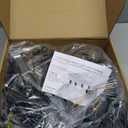 Brightever LED Outdoor String Lights 100FT Patio Lights with 52 Shatterproof ST38 Vintage Edison Bulbs, Outside Hanging Light Waterproof for Porch, Deck, Garden, Backyard, Balcony, 2700K Dimmable (100FT-Warm White, Black Wire)