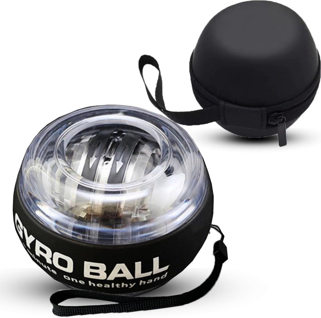 Torque Ball Hand Exerciser Auto Start, Wrist Strengthener & Gyro Ball for Martial Arts, Forearm Workout, Forearm Exerciser, Hand Strengthening Devices, Gyroscope, Vital Sports Gifts with Led Light,