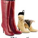 Household Essentials Cedarfresh Boot Shapers, 2 Pairs, Plastic Boot Inserts, Black