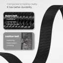 GEIT Men's Nylon Ratchet Belt, 1 3/8" Adjustable Web Belt with Slide Click Buckle for Dress Casual Work