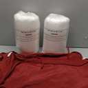 downluxe Waterproof Outdoor Chair Cushions Set of 2, 19" x 19" x 3" Patio Chair Cushion with NonSlip Ties & Handle, Square Outdoor Cushion for Patio Furniture with Removable Cover, Burgundy