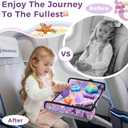 COOLBEBE Airplane Tray Table Cover, Foldable Travel Tray Cover for Toddlers 1-3, Universal Fit for Airplane, Car Seat, High Chair, Machine Washable, Mermaid