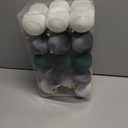 30PCS Velvet Christmas Ball Ornaments Set, 60MM/2.3Inch Shatterproof Flocked Ornaments for Christmas Tree Hanging Decorations, for Home Holiday Party Xmas Decor - White/Grey/Green.