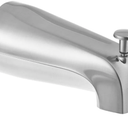 EZ-FLO 5-3/8 Inch Slide-On Zinc Bath Tub Diverter Spout with Hex Wrench and Set Screw, 1/2-inch Copper Pipe, Chrome, 15089