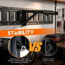 E Track Shelf Bracket, 14" Foldable 2 Pack Steel for Trailers/Vans | Double-Joint Design, Stable & Secure. Foldable, Saves Space. 100lbs Capacity. Steel, Rust-Proof.Easy Install on e-Track Rails