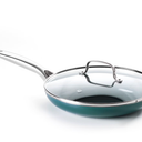 Blue Diamond Ceramic Nonstick 10 inch Covered Frying Pan, Green
