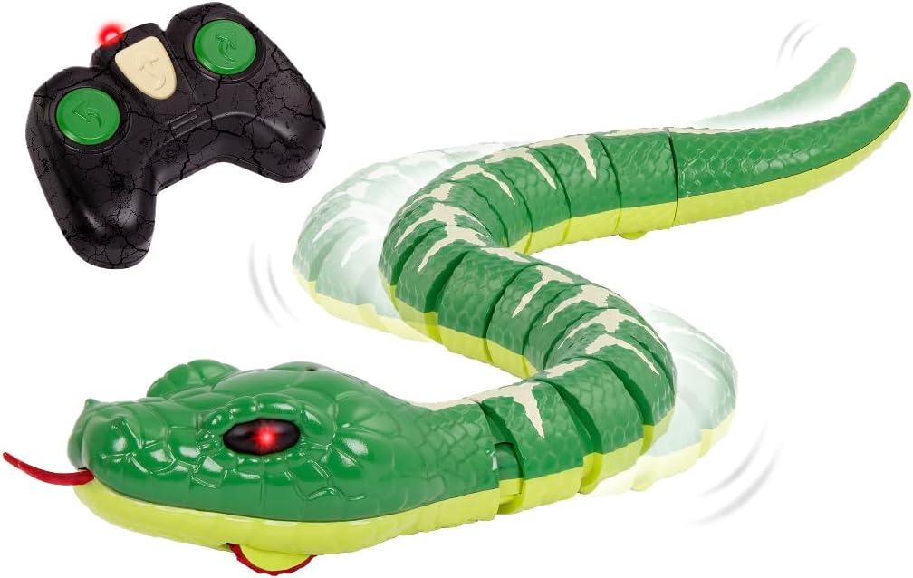 Terra by Battat  Remote Control Emerald Tree Boa Snake Toy, Realistic Moving Electronic Animal for Kids with Easy Operation, Fun Reptile Adventure, Includes Transmitter, Ages 6+ Years