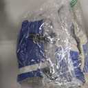 FUAMEY Dog Coat for Large Dogs,Waterproof Dog Winter Jacket with Harness Built in Puppy Cold Weather Coats Reflective Pet Vest with Zipper Warm Fleece Dogs Snowsuit Windproof Blue L (L(chest:24in))