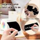 3 x 5 Inch 250Pcs Rectangle Color Coding Stickers,Strong Adhesion Easy to Write Label for Moving,Box Organization,Inventory,Business,Black