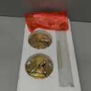 2-Pack Pendant Lights Kitchen Island, 8" Brushed Gold Hanging Light Fixtures with Clear Glass Shade, Modern Brass Kitchen Pendant Lighting Over Island for Dining Room, AD-24024-1P2L-GD