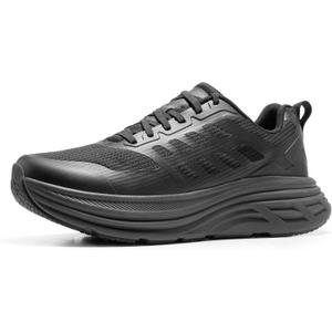 NORTIV 8 Men's Walking Running Tennis Cushioning Shoes ActiveFloat Non Slip Athletic Gym Workout Jogging Comfortable Sneakers (10.5, All Black)