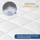 Waterproof Sofa Bed Mattress Protector Pad, Absorbent Queen Sleeper Sofa Mattress Topper Cover Quilted, Fitted Mattress Protector, 60" x72", White