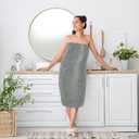 Utopia Towels Luxurious Jumbo Bath Sheet 2 Piece, 600 GSM, 35 by 70 Inches, 100% Ring Spun Cotton, Highly Absorbent and Quick Dry Extra Large Bath Towel, Super Soft Towel, Cool Grey