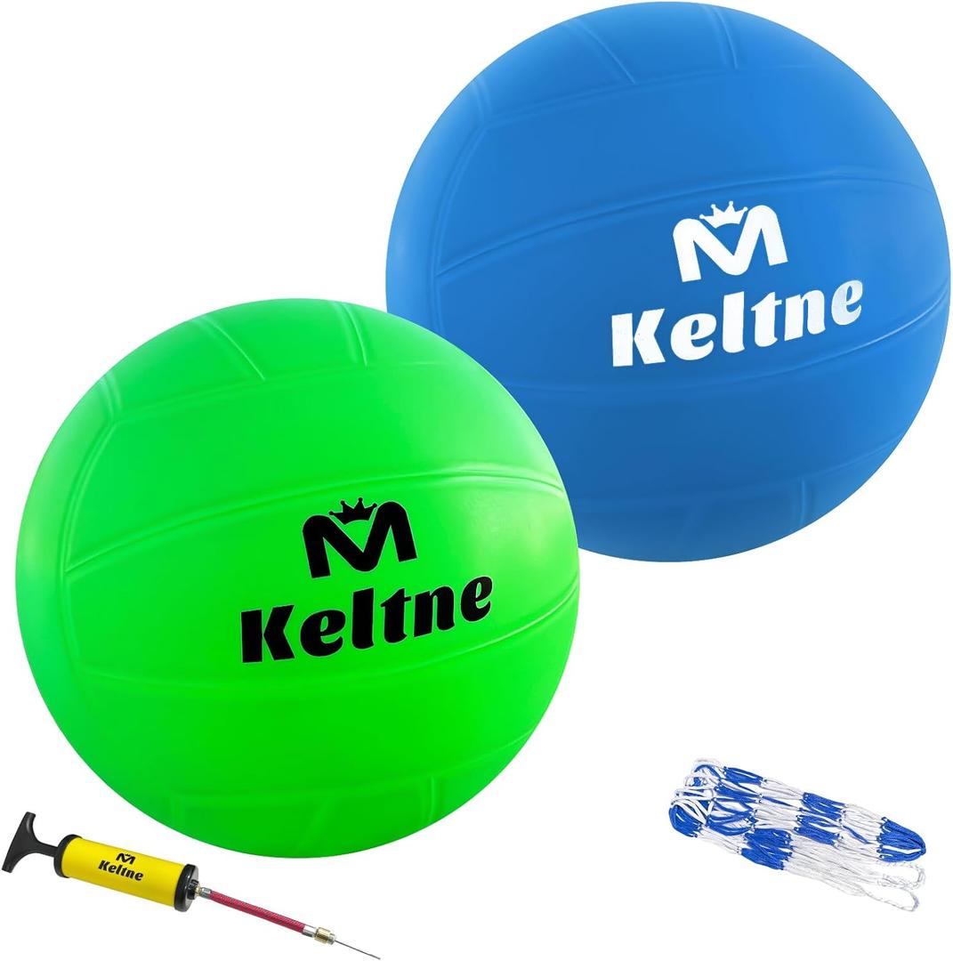 2 Pack Pool Water Volleyballs, Size 5 Soft Indoor Outdoor Waterproof Volleyballs with Ball Pump and Net for Kids Adults, Pool Lake Toys Great for Swimming Pool Beach Lawn Volleyball Games. 2 Pack Pool Water Volleyballs, Size 5 Soft Indoor Outdoor Waterproof Volleyballs with Ball Pump and Net for Kids Adults, Pool Lake Toys Great for Swimming Pool Beach Lawn Volleyball Games.