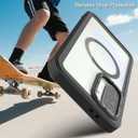 for Samsung Galaxy A36 5G Case, [Transparent & Holster Series] Belt Clip Full Body Shockproof Protective Cell Phone Cover with 2 Pack Tempered Glass Screen Protector (Black/Clear)