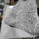 Yimobra Fluffy Bath Rug Set,Shaggy Soft Non Slip Bathroom Rugs, Machine Washable,Thick Bathroom Floor Rugs for Shower Bath Mat,Water Absorbent, 24x17+32x20 Inches, Light Gray and White