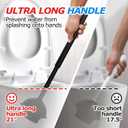 FORASTO 3Pack 2 in 1 Toilet Brush and Plunger Set, Extended Handle Plunger,Toilet Bowl Brush Plunger Set,Bathroom Cleaning Tools,Toilet Brush Plunger Combo,Cleaning Brush,Cleaning Supplies (21inch)