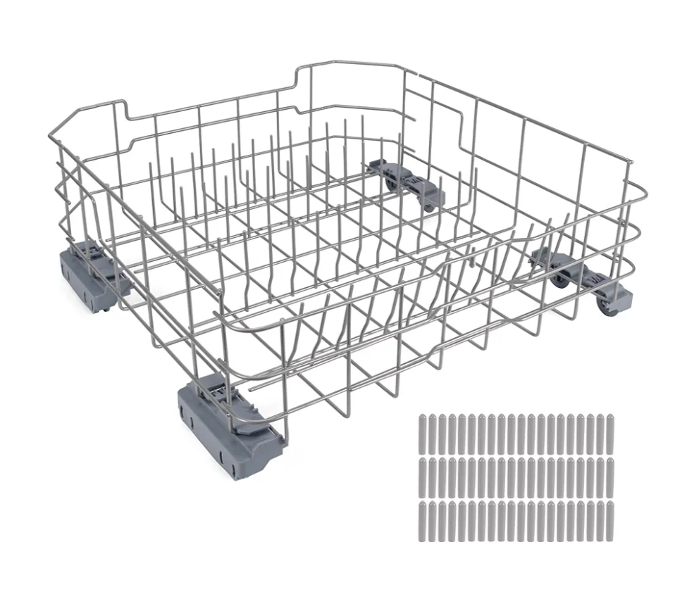 Upgraded WD28X26099 Dishwasher Lower Dishrack Assembly Compatible with GE dishwashers, Replacement number WD28X34744 WD28X10346, WD28X22506, WD28X22696, WD28X24396, WD28X24478, WD28X26103 ect