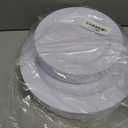 FLOWERCAT 60PCS White Plastic Plates - Heavy Duty White Disposable Plates for Mother's Day/Birthday Party/Wedding -serve for 30 guests Include 30PCS 10.25" & 30PCS 7.5" Plates for Party