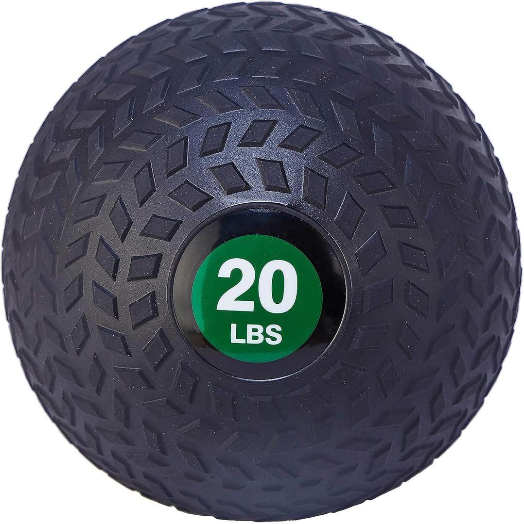 Fitvids Slam Medicine Wall Balls Workout Exercise Fitness Weighted Balls for Cross Training, Strength and Conditioning Exercises, Cardio and Core Workouts, 20 Pounds