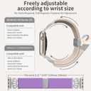 Braided Stretchy Bands with Magnetic Clasp for Apple Watch Band 40mm 38mm 41mm 42mm 44mm 45mm 46mm 49mm, Bling Crown Designer Soft Nylon Sport Solo Loop for iWatch Series 10 9 8 7 6 5 4 3 Ultra 2 1 SE (Light purple)