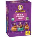 Annie's Organic Variety Pack, Cheddar Bunnies, Bunny Grahams and Cheddar Squares, 12 Pouches, 11 oz (EXP 04/19/26)