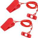 NQEUEPN 2pcs Treadmill Magnet Safety Key Replacement, Magnetic Safety Switch Clip Universal Treadmill Emergency Stop Magnet for Treadmills Running Machines