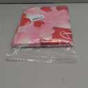 Whaline 4Pcs Happy Valentine's Day Chair Covers Red Pink Love Heart Seat Covers Washable Sweet Dining Chair Slipcovers Protector for Wedding Anniversary Home Room Kitchen Decor