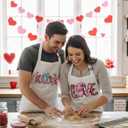 2 x 6Pcs Valentines Day Iron On Transfers - Valentine's Day Heat Transfer Vinyl for Clothes Pillow Hoodie Apron - Leopard Love Heart Design for Valentines Shirts for Women - DIY Craft Supplies