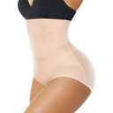Vaslanda Tummy Control Shapewear Panties For Women High Waist Trainer Cincher Underwear Body Shaper L