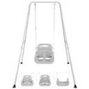 3-in-1 Toddler Swing, Foldable Indoor & Outdoor Baby Swing