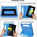 Kids Case for All-New Tablet 8 Case 2022&2020-Auorld Light-Weight Shockproof Protective Case for Tablet 8/8 Plus (Blue)