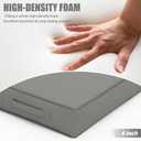 Patio Chair Cushions 22 x 22 x 4 Inch Waterproof Outdoor Seat Cushions for Patio Furniture, Outdoor Sofa Couch Pads with Ties & Handle, Set of 4, Light Grey
