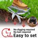 Mole Trap Scissor 2 Pack, Upgraded Mole Traps for Lawns that Kill Best, Galvanized Steel Mole Killer, Easy Step Setup