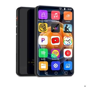 Player with Bluetooth and WiFi, 4" Full-Color Touch Screen MP4 Music Player with Spotify, Parental Control,YouTube, Amazon Music, Pandora, Android Mainstream Media MP3 Player for Kids, Black