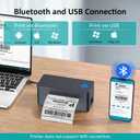 Shipping Label Printer, 4x6 Bluetooth Thermal Label Printer for Shipping Packages Small Business Mailing, Support iOS, Android, Mac, Windows, Used for UPS, USPS, Amazon, Etsy, Navy Blue