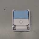 ADBAOBO Print Pods Mini Printer, Portable Sticker Printer Machine, Thermal Inkless Bluetooth Pocket Sticker Maker with 1 Roll Paper for Photo, Study Notes, Receipt, Journals, DIY, Blue