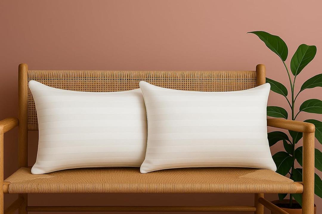 12x20 Throw Pillow Insert (Pack of 2, White), Bed and Couch Pillows Stuffer Hypoallergenic, Lumbar Support Decorative Home Outdoor Pillow Filler (Machine Wash, 2 Pack)