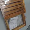 VaeFae Teak Bathroom Shelf, 4-Tier Storage Shelf, Wooden Stand Shelf Organizer for Bathroom, Kitchen, Living Room, Laundry, Garage