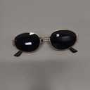 livho 2025 Trendy Oval Sunglasses - Stylish Polarized Shades for Everyday - Retro Metal Frames Gold/Grey