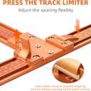 Imbot 50" Circular Saw Guide Rail Kit, Aluminum Alloy, 90° & Straight Cuts