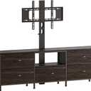 63" W TV Stand with Mount,Fabric Drawers for 55,65,75" TV