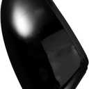 Car Rearview Mirror Cover Cap Left Side Glossy Black for Popular Sedan Models Mk7 Mid-size Sedan Exterior Wing Mirror Replacement Trim for Auto Rearview
