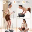 Vibration Plate Exercise Machine, Full Body Vibrating Plate for Lymphatic Drainage, 99 Adjustable Speeds, Power Vibration Fitness Platform for Weight Loss & Fitness, Women Men