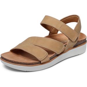 Skechers Women's LIFTED COMFORT flatform sandal, Chestnut 8 M